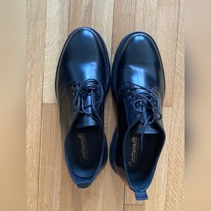 L'INTERVALLE Argos Black Leather Dress Shoes